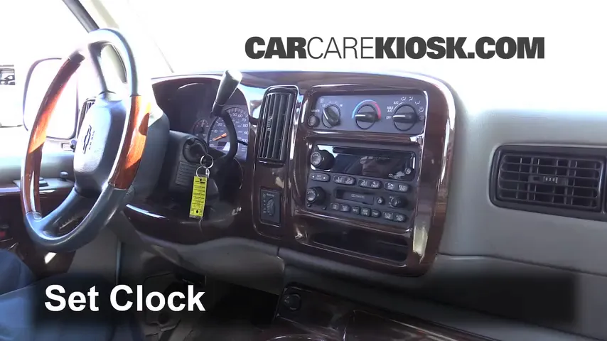 2001 Chevrolet Express 1500 LS 5.7L V8 Clock Set Clock